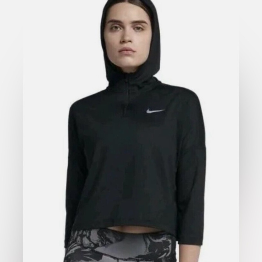Nike Women's Dry Element Running Black Hoodieie